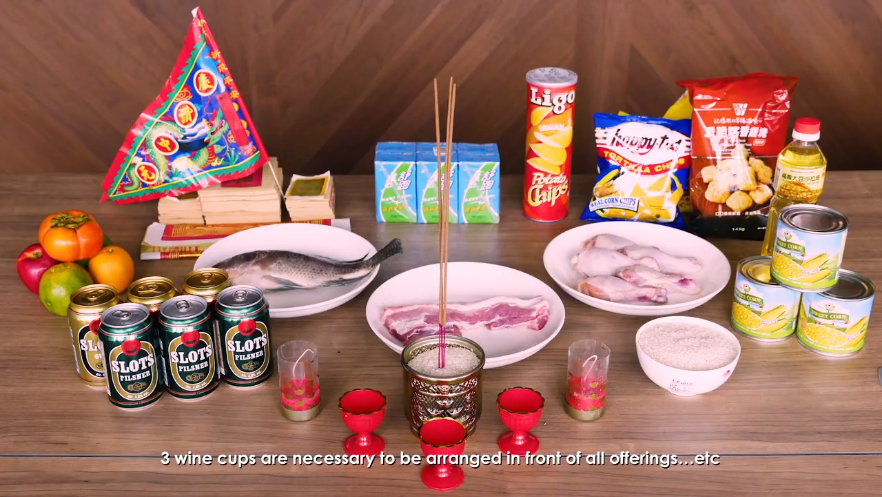 广告人干货库 中元节祭拜如何摆放贡品?一个潮拜包,就够了-广告人干货库