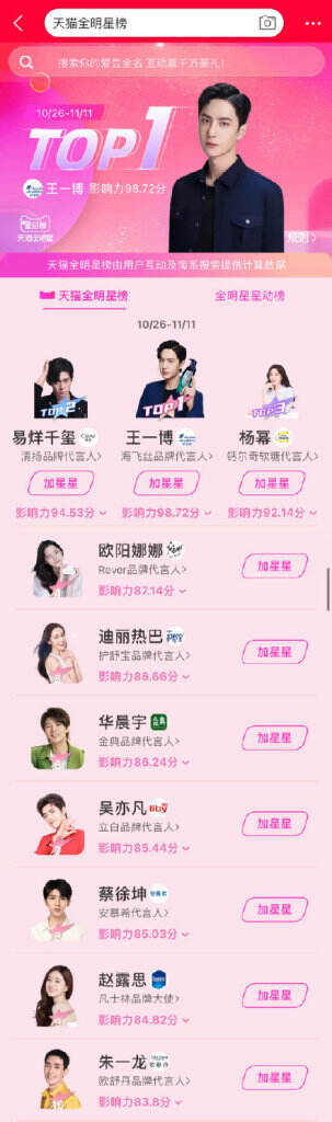 双11天猫「全明星计划」创新两大玩法。-广告人干货库