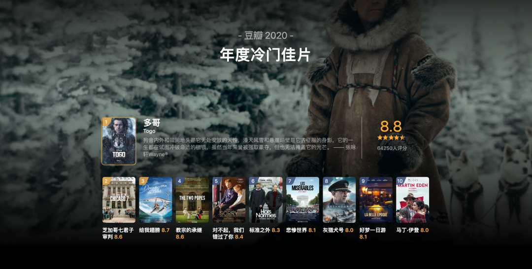 广告人干货库 豆瓣2020年度电影榜单,这一年的好电影全在这里了!-广告人干货库