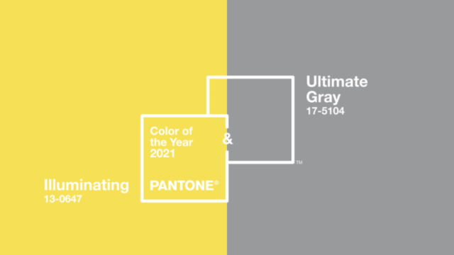 Pantone 发布年度双流行色:亮丽黄和极致灰。-广告人干货库