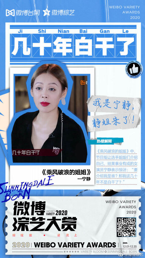 盘点了数百档综艺，微博综艺揭晓2020年「十二大综艺热梗」。-广告人干货库