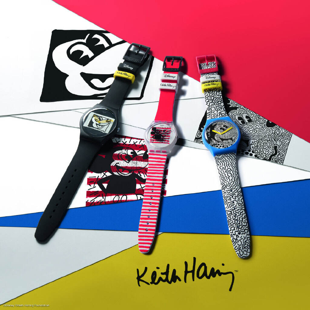 斯沃琪 × Keith Haring 打造「米奇」美学符号-广告人干货库