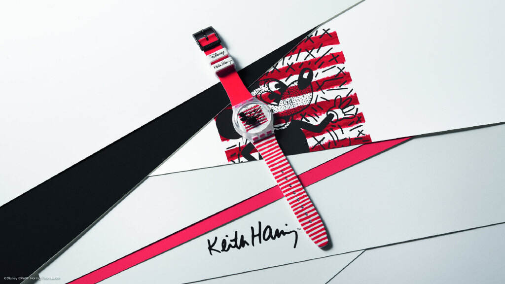 斯沃琪 × Keith Haring 打造「米奇」美学符号-广告人干货库