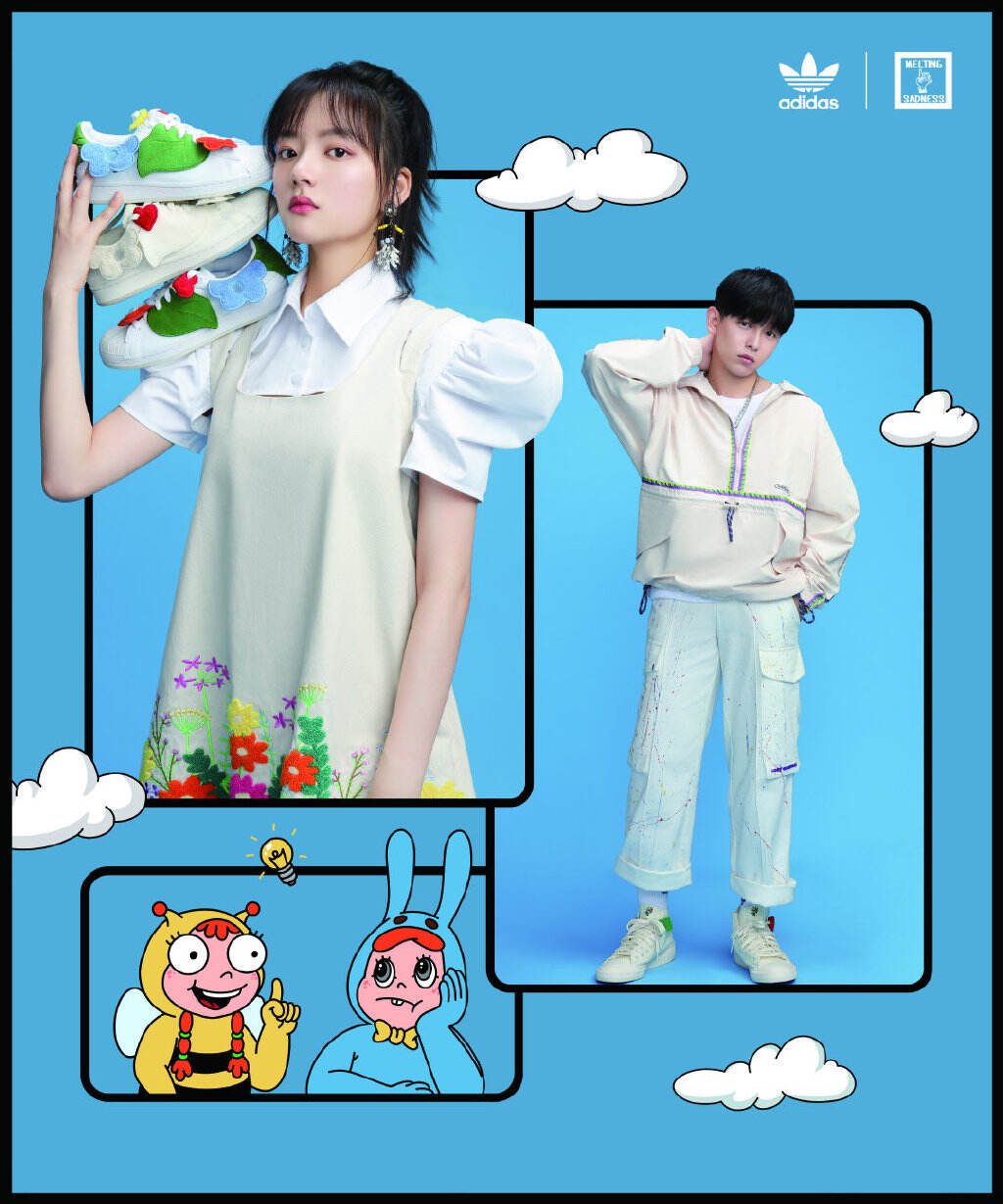 adidasOriginals 情人节联名款可爱百分百-广告人干货库