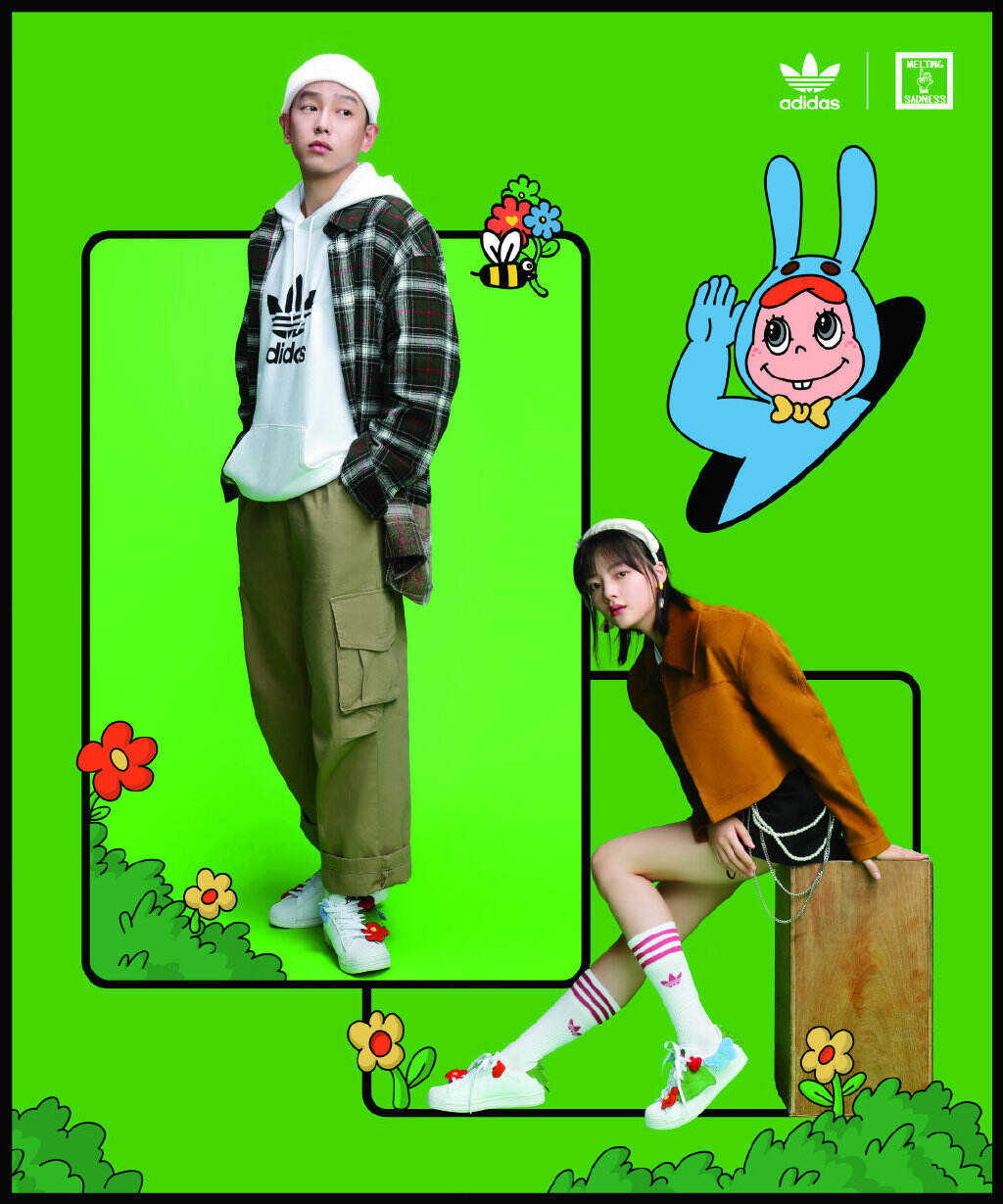 adidasOriginals 情人节联名款可爱百分百-广告人干货库