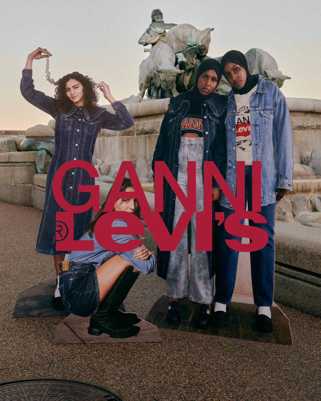 Levis × GANNI 打造活泼复古系列-广告人干货库