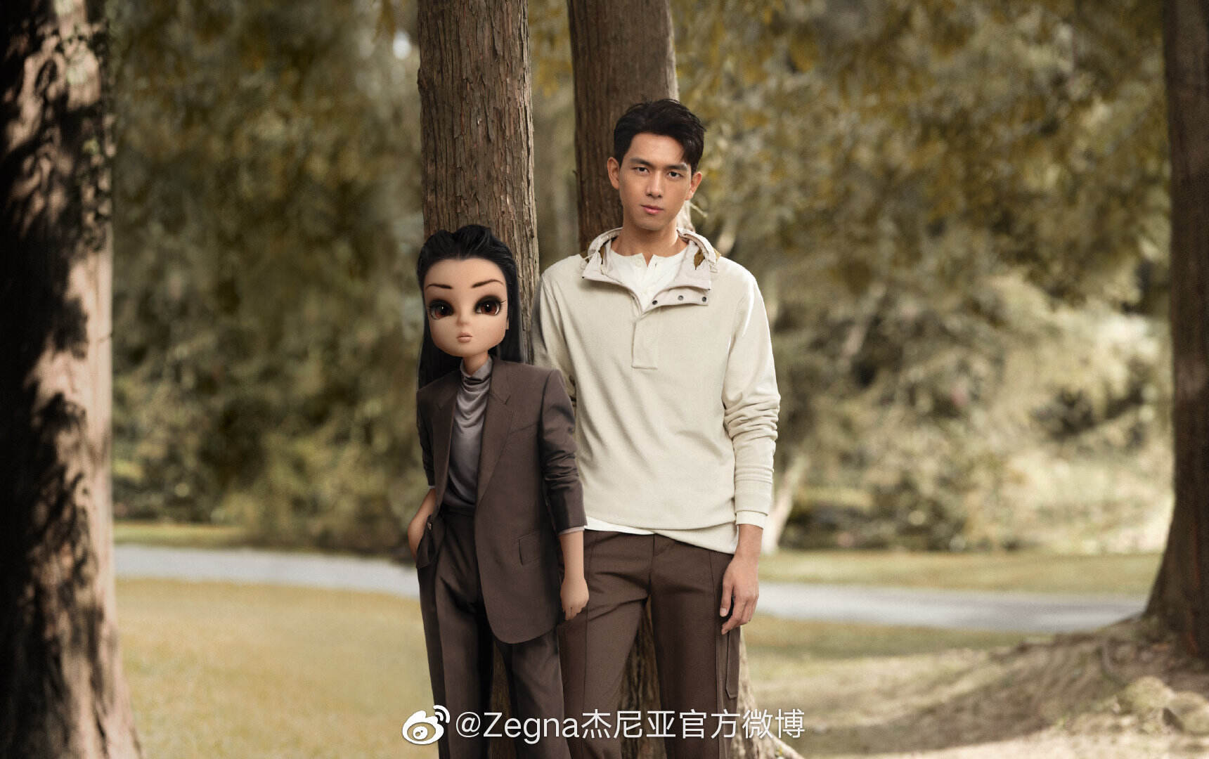 杰尼亚代言人李现 × 虚拟偶像努努展开对话-广告人干货库