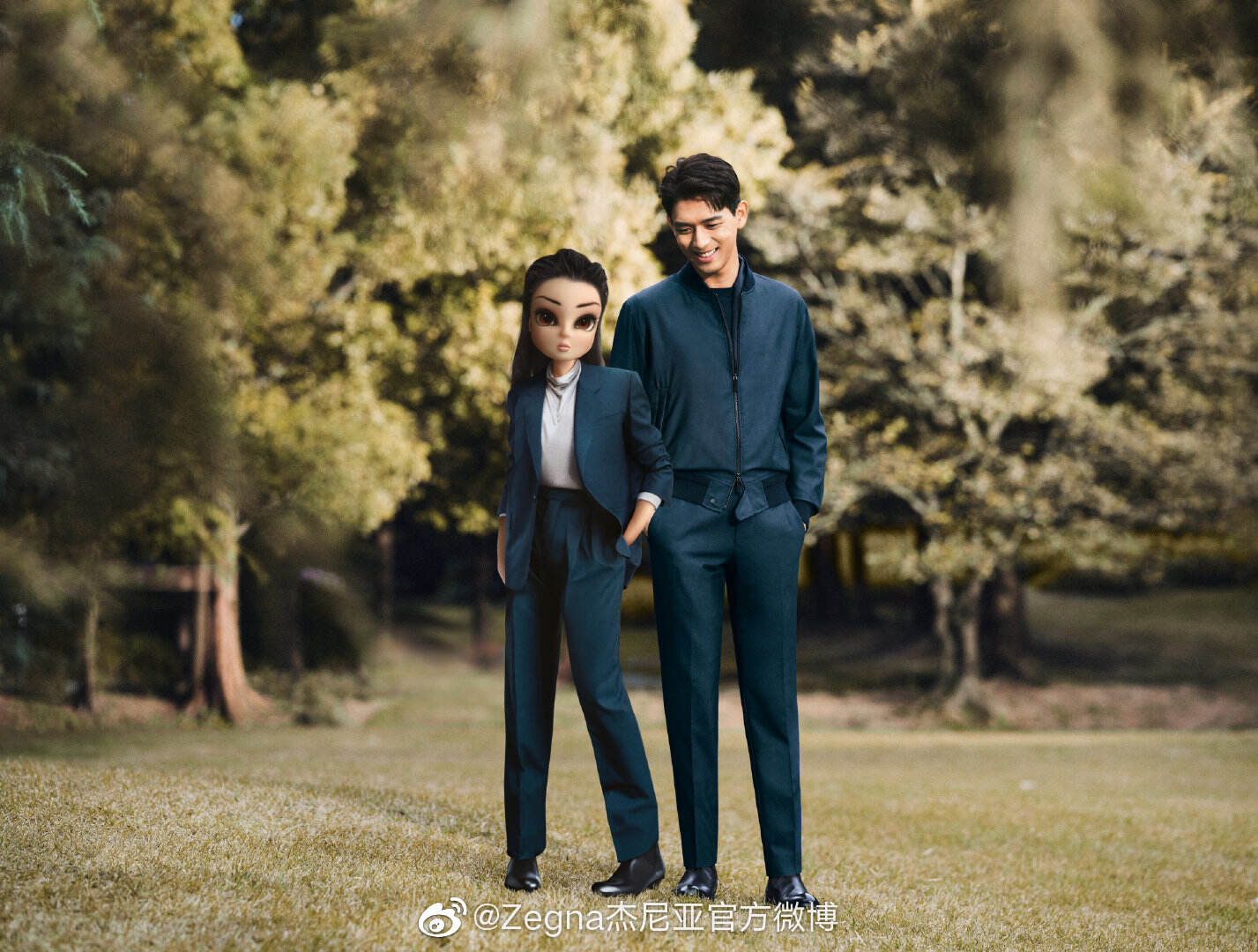 杰尼亚代言人李现 × 虚拟偶像努努展开对话-广告人干货库