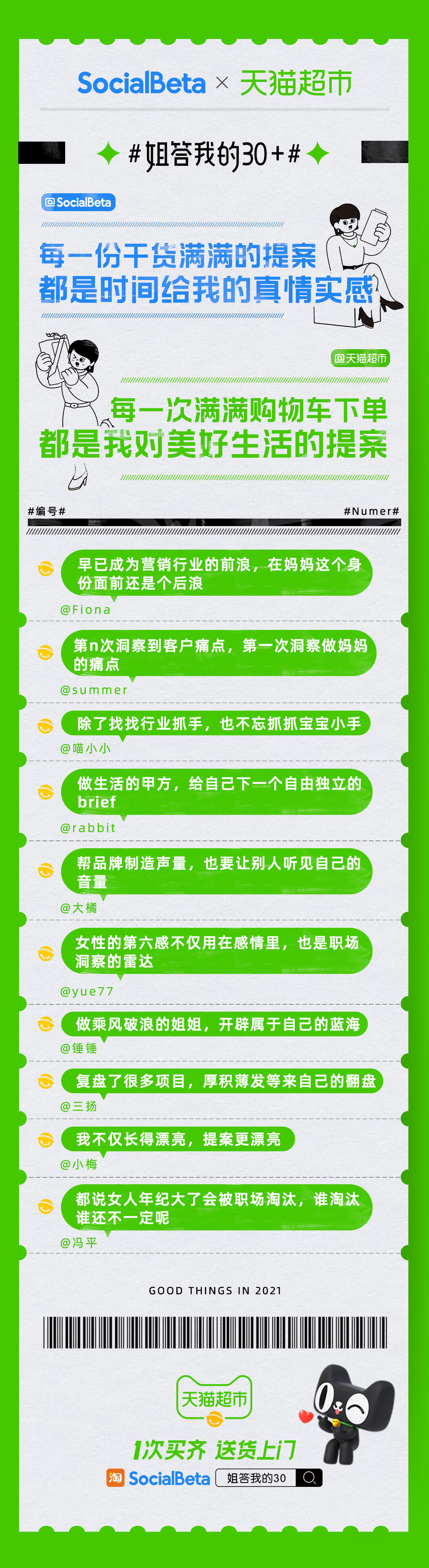 天猫超市把姐姐们的心里话印在快递盒上-广告人干货库