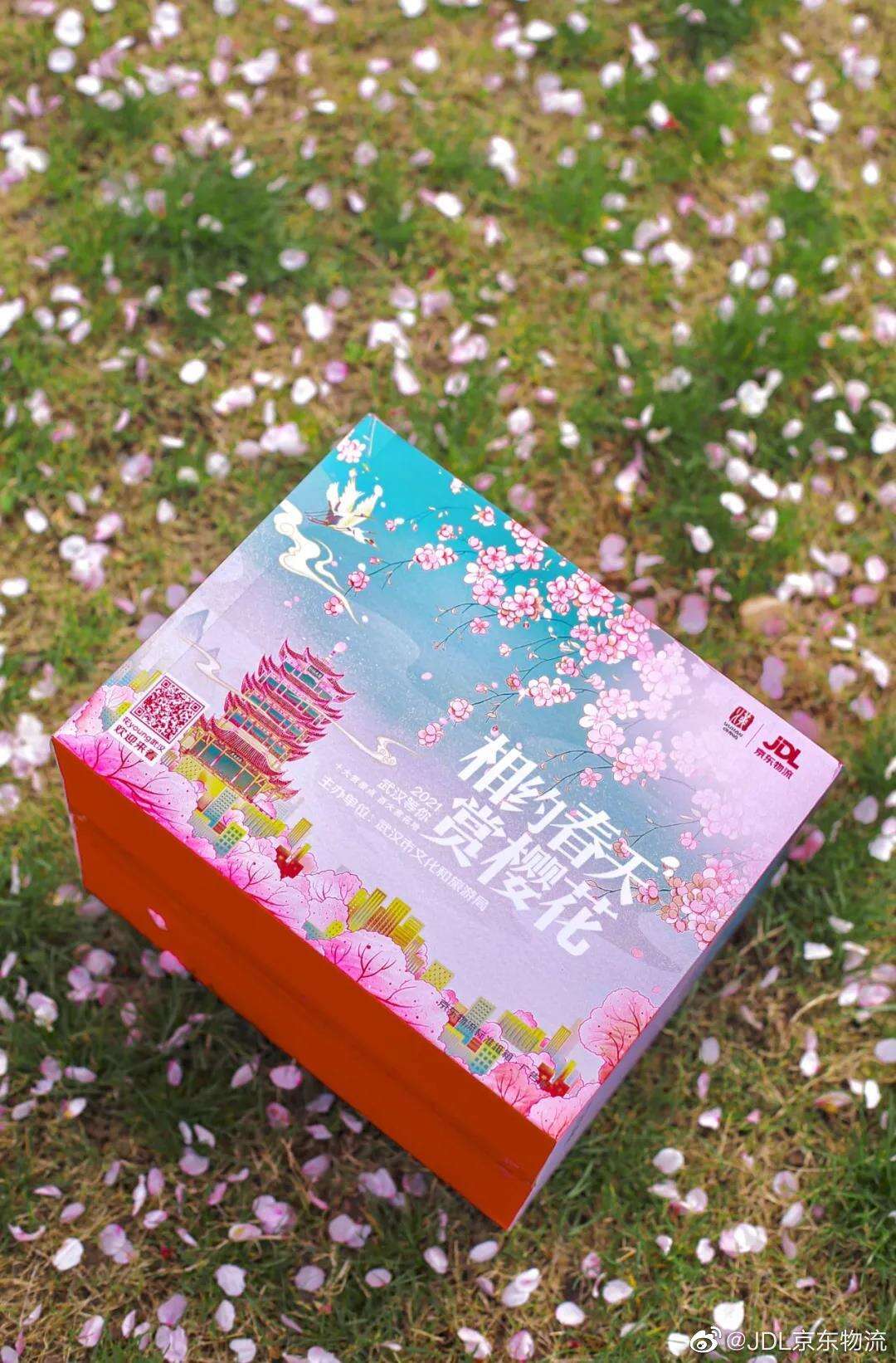 京东物流向全国寄出樱花快递箱-广告人干货库