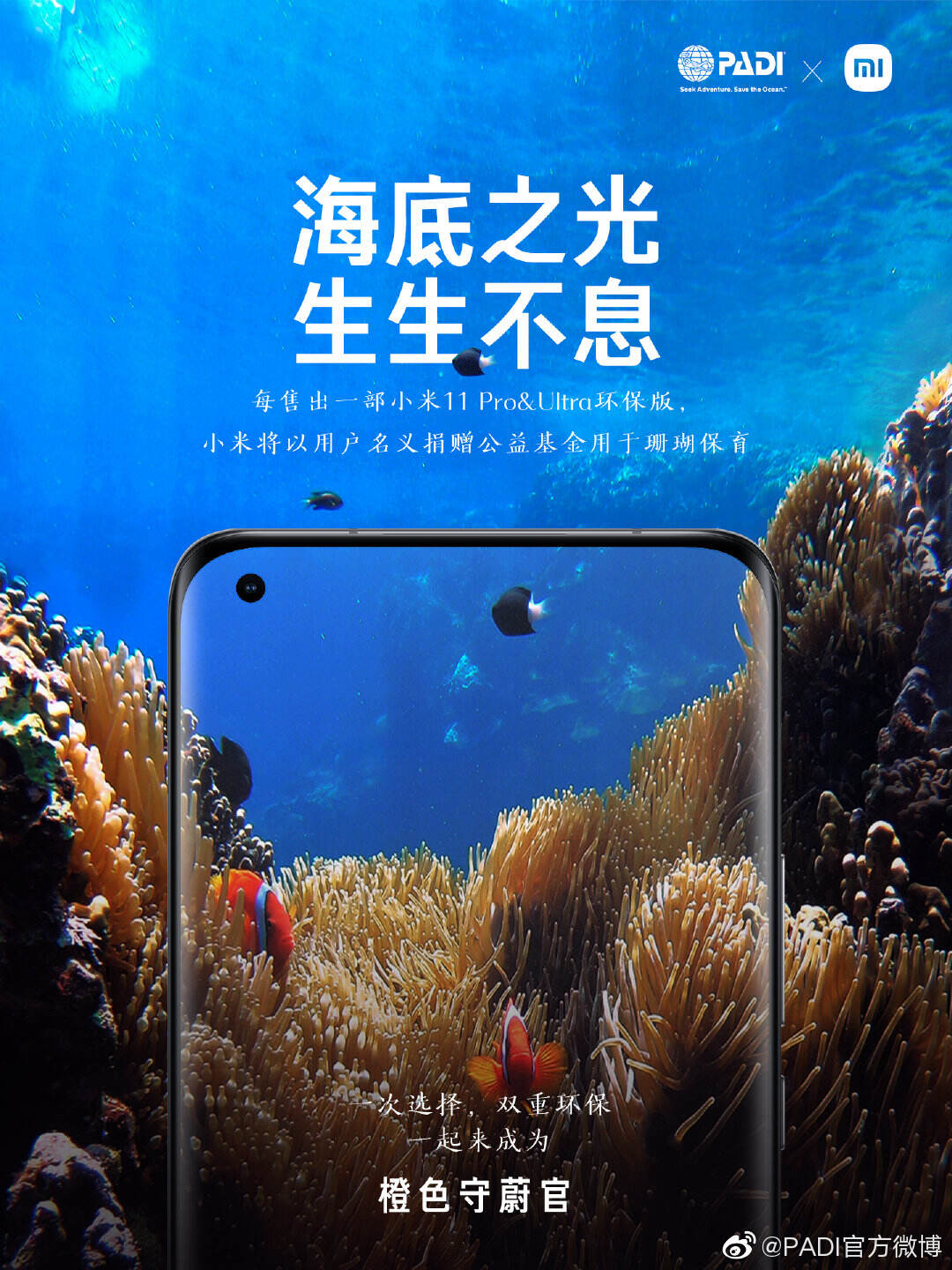 小米携手 PADI 守护珊瑚-广告人干货库