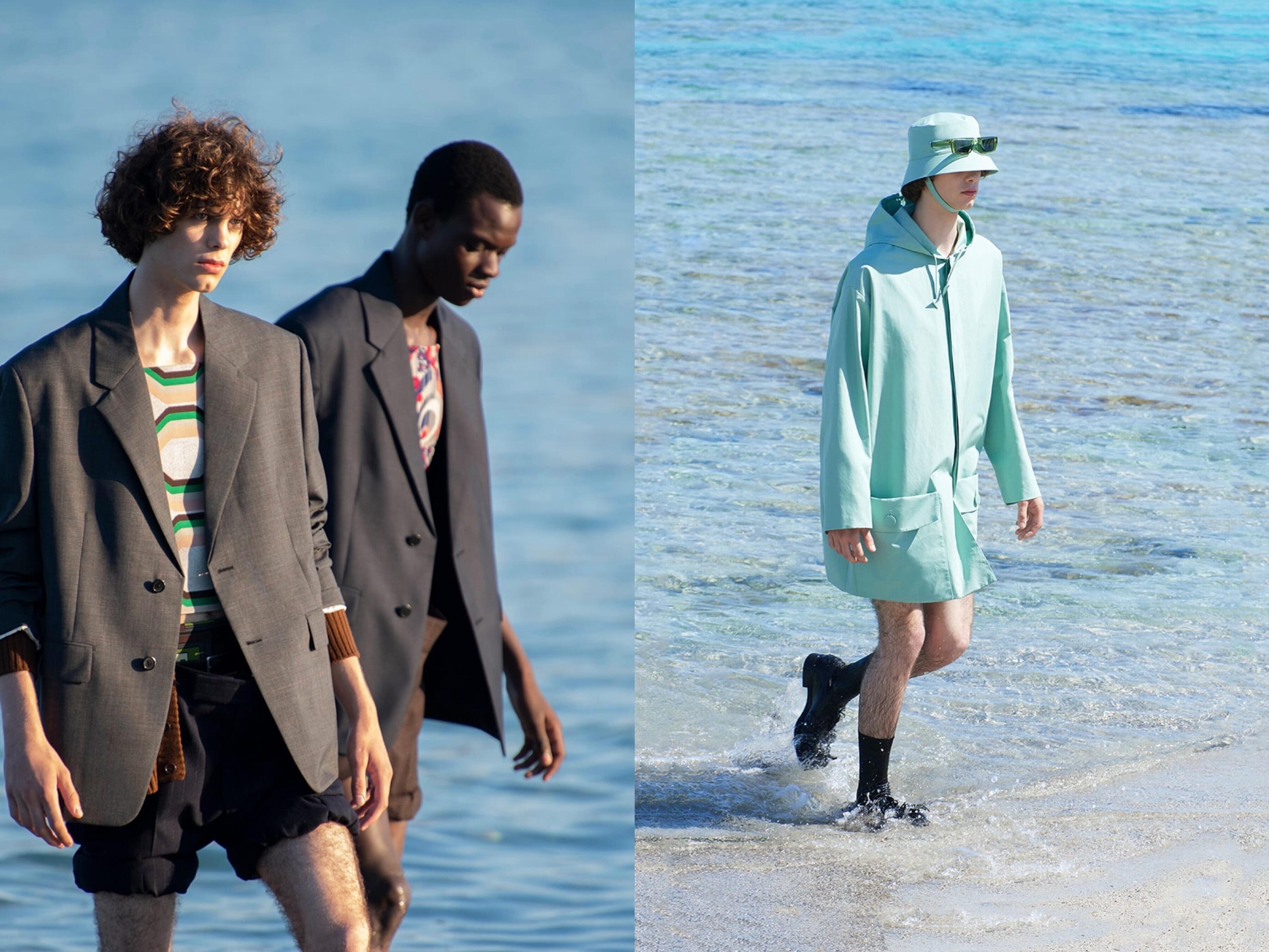 Prada 春夏男装秀在岛屿上演夏日出逃-广告人干货库
