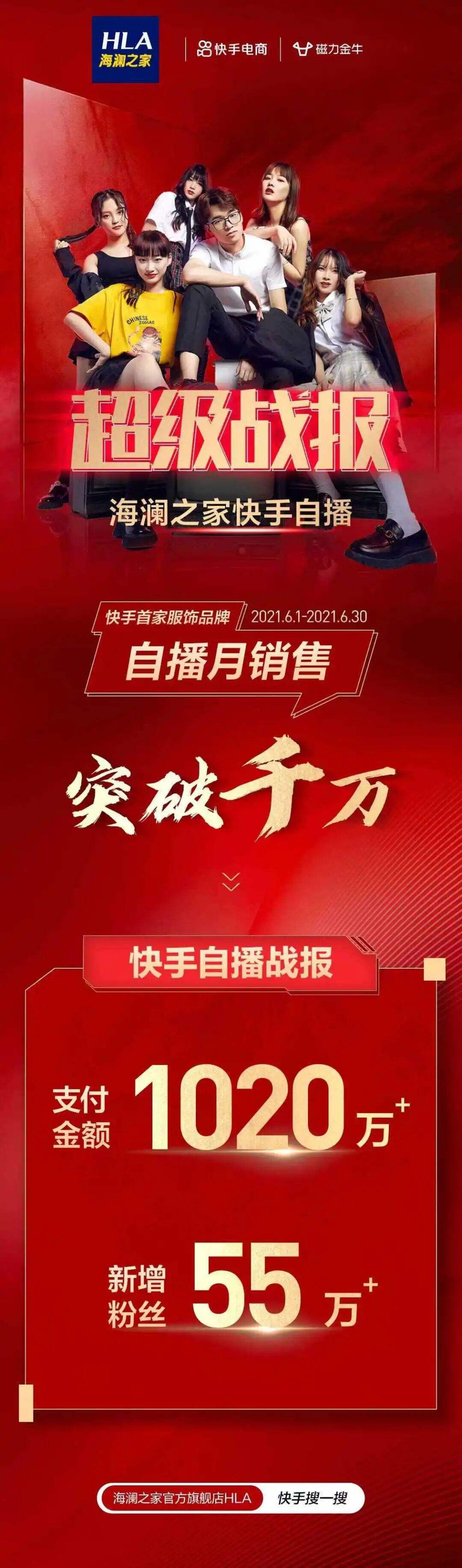 广告人干货库 海澜之家自播月GMV破千万,快手会成为品牌增长新阵地吗?-广告人干货库