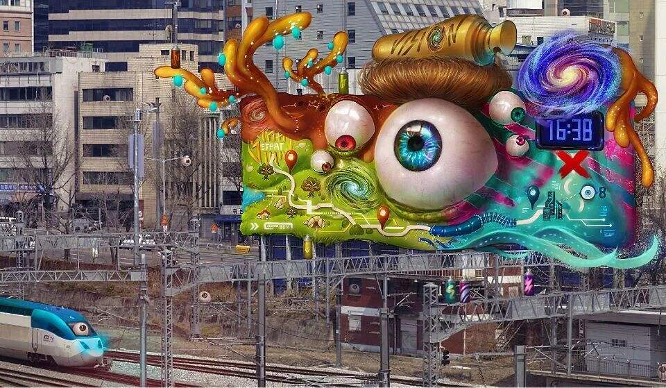 广告人干货库 Adobe插画比赛公布获奖作品,设计师是跪着看完的...-广告人干货库