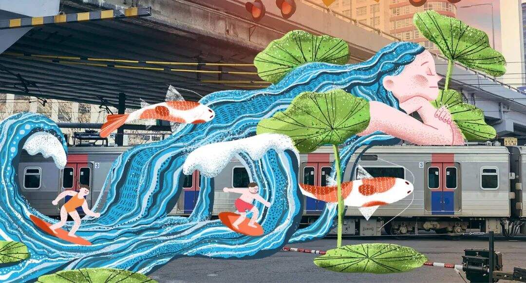 广告人干货库 Adobe插画比赛公布获奖作品,设计师是跪着看完的...-广告人干货库