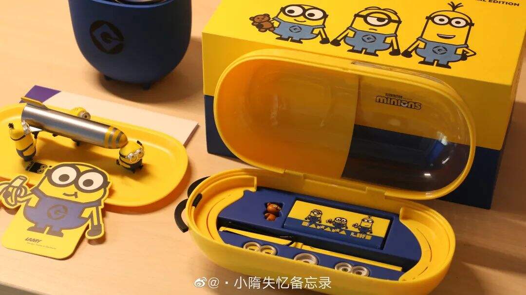 环球影城小黄人联名凌美钢笔、卡姿兰...呆萌的包装真不错！-广告人干货库