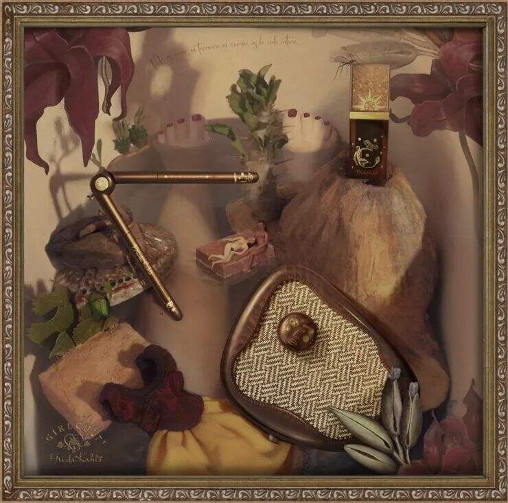 Girlcultx Frida Kahlo推出联名彩妆系列-广告人干货库