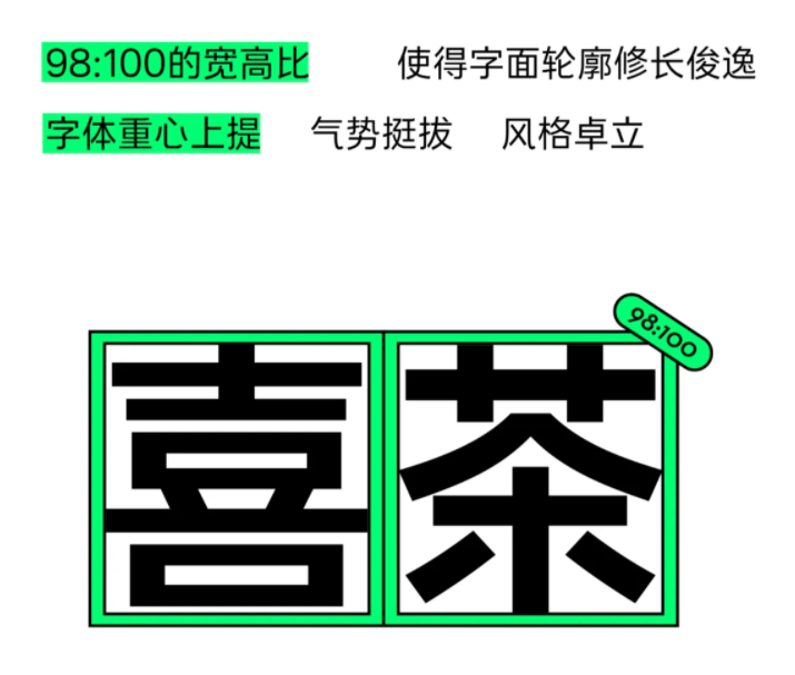 喜茶推出全新品牌字体了！-广告人干货库