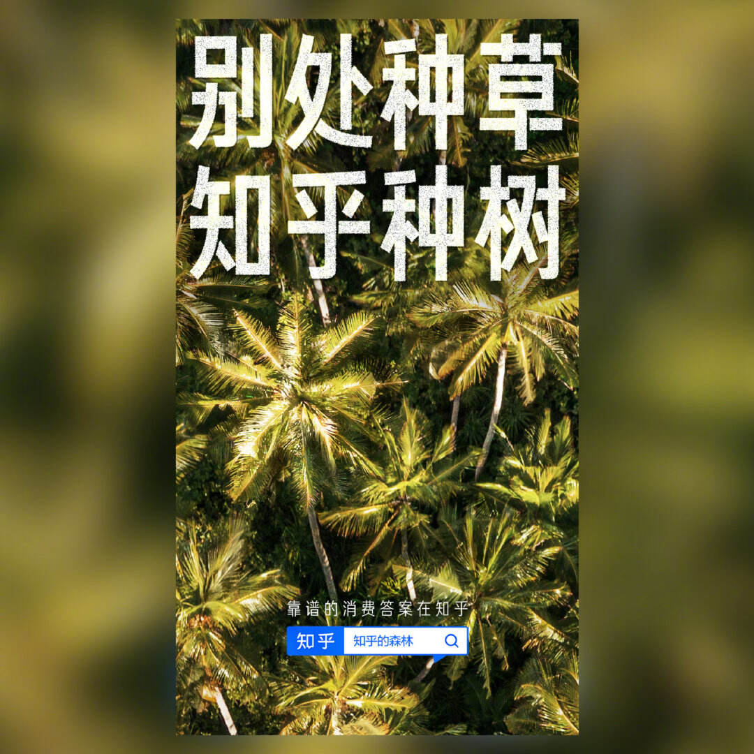 广告人干货库 知乎与品牌一起种树-广告人干货库