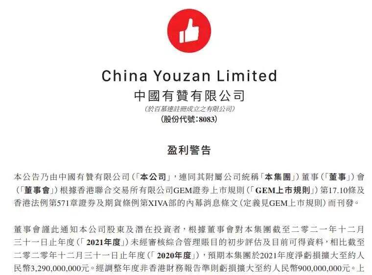 有赞预计去年净亏损约32.9亿-广告人干货库