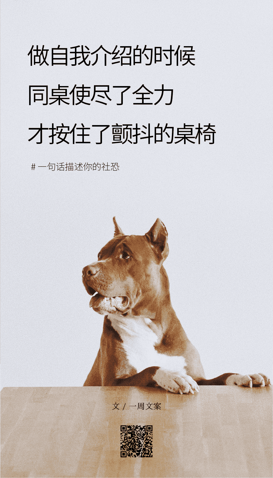 广告人干货库 文案:一句话描述你的社恐-广告人干货库
