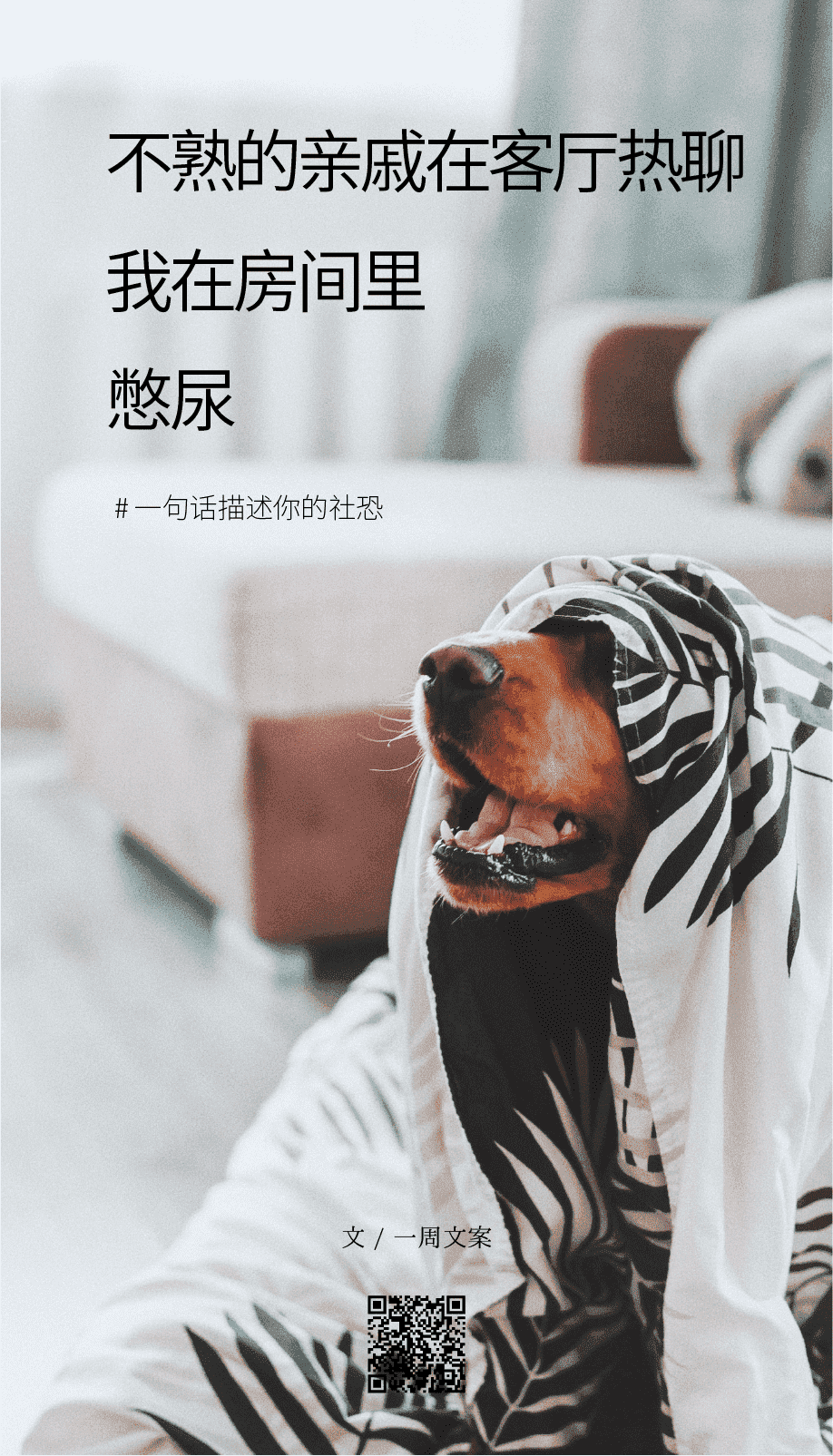 广告人干货库 文案:一句话描述你的社恐-广告人干货库