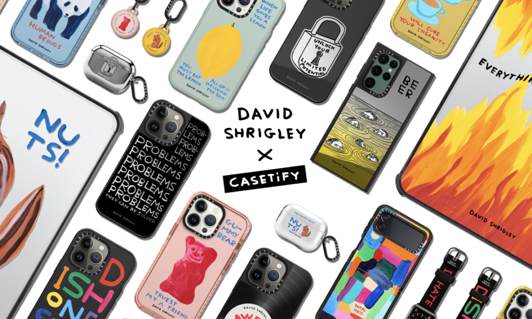 生活方式品牌CASETiFY x 艺术家 David Shrigley 推联名手机壳-广告人干货库