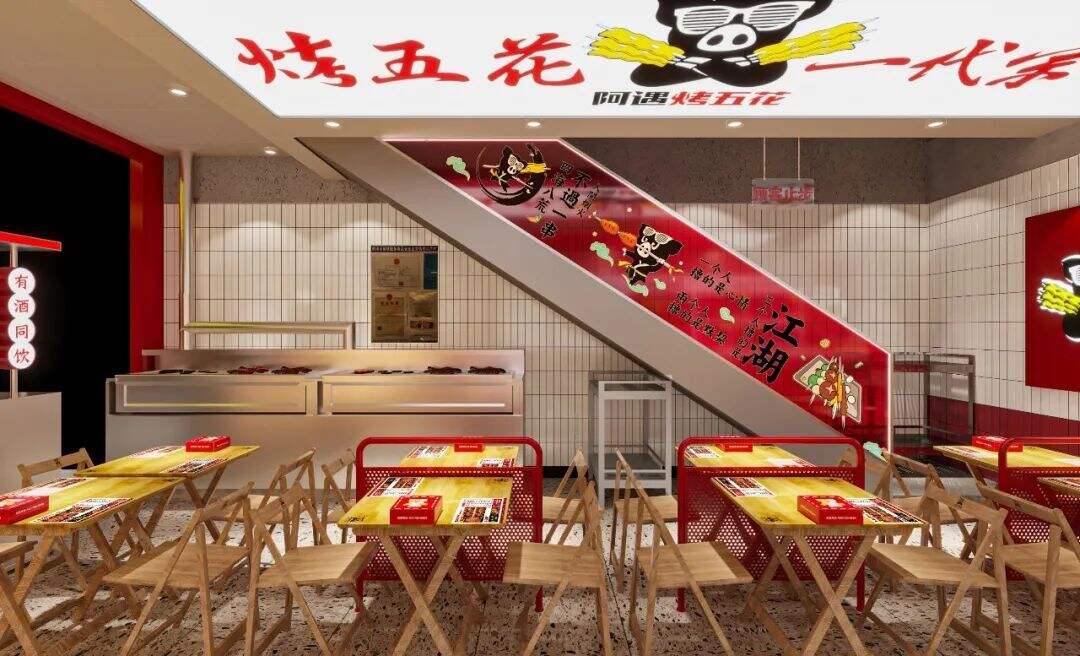 广告人干货库 华与华:阿遇烤五花超级符号及门店全面媒体化-广告人干货库