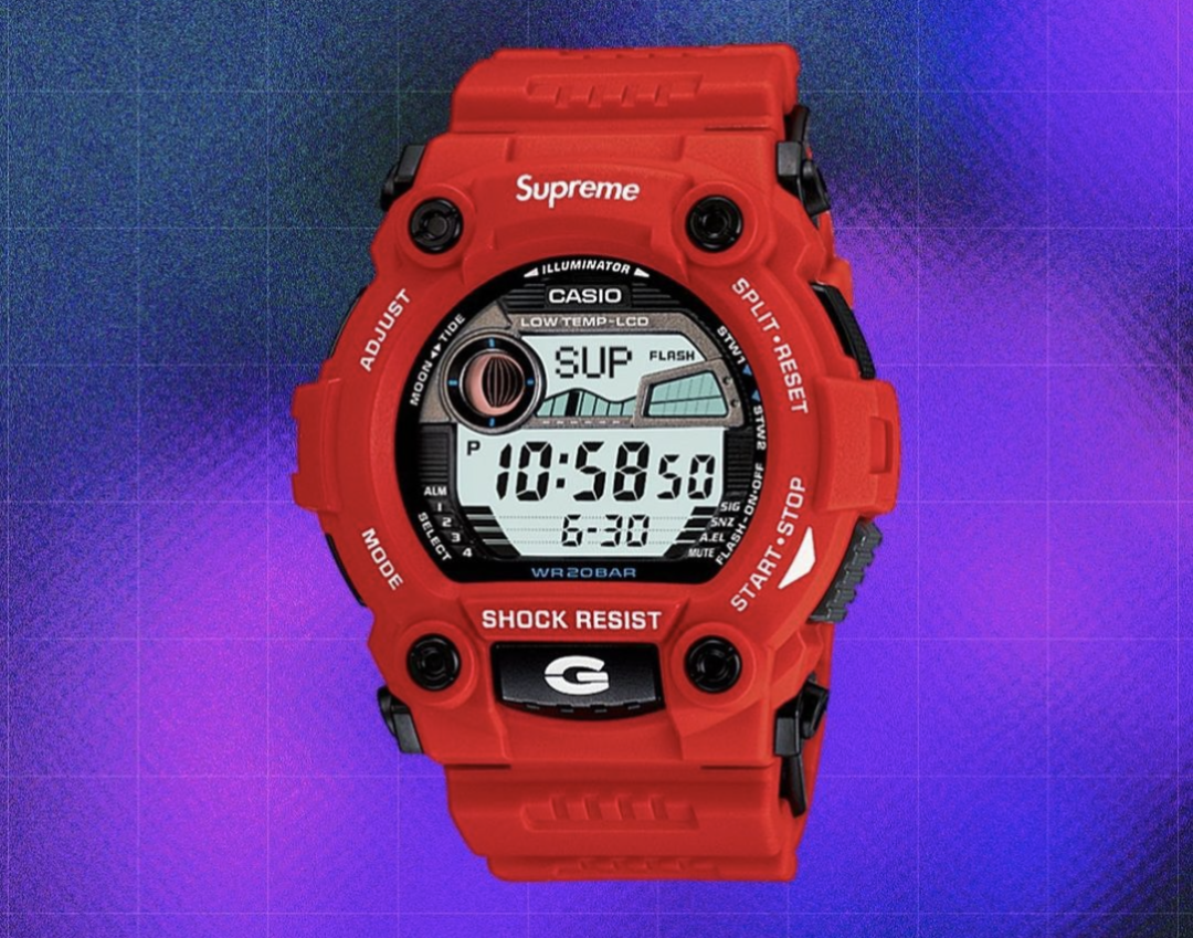 Supreme x THE NORTH FACE x 卡西欧推三方联名合作款手表-广告人干货库