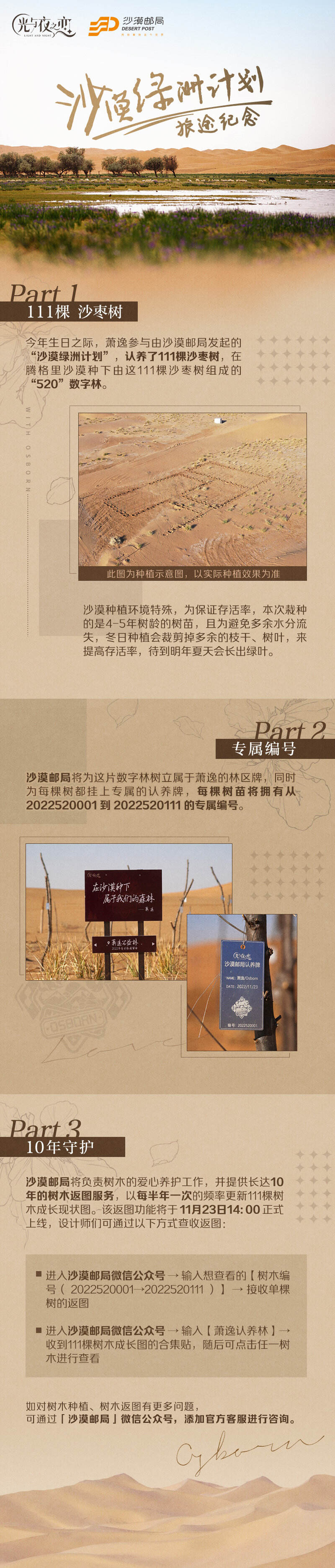 光夜 X 沙漠邮局发起“沙漠绿洲”计划-广告人干货库
