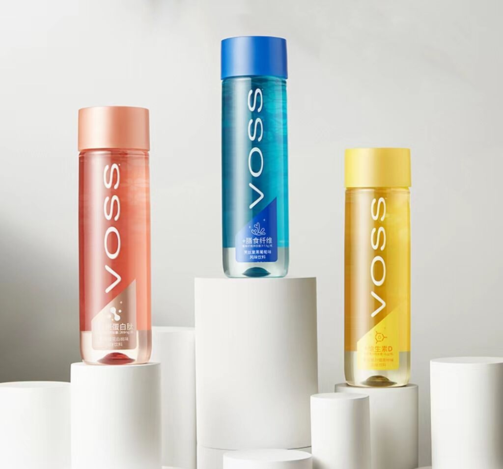 高端水品牌VOSS芙丝推出3款系列风味水新品,售价约10元/瓶-广告人干货库