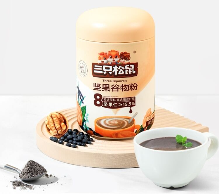 三只松鼠推新：坚果谷物粉-广告人干货库