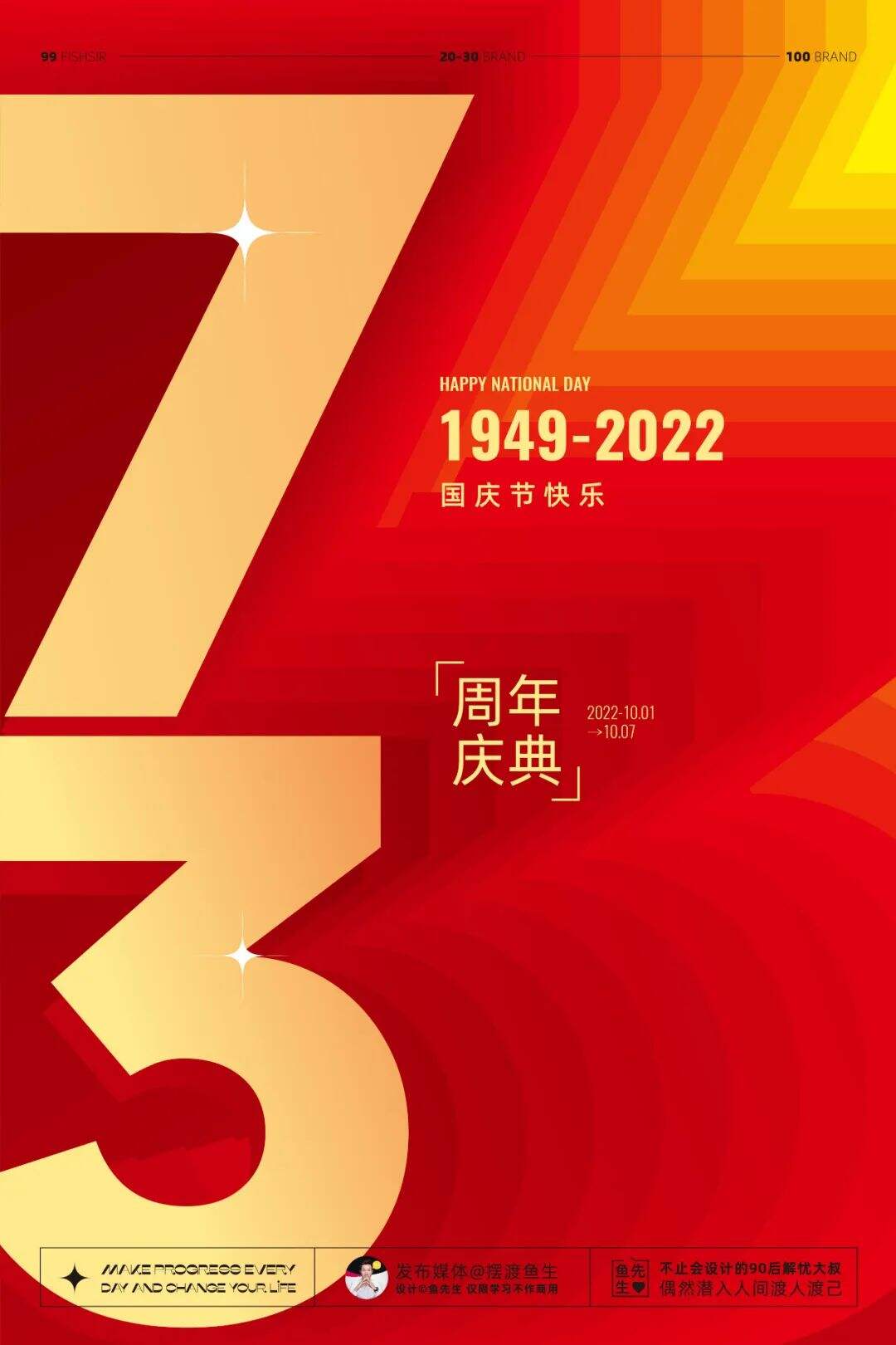 广告人干货库 国庆节海报设计5种思路+7大实战案例详解,纯干货!-广告人干货库