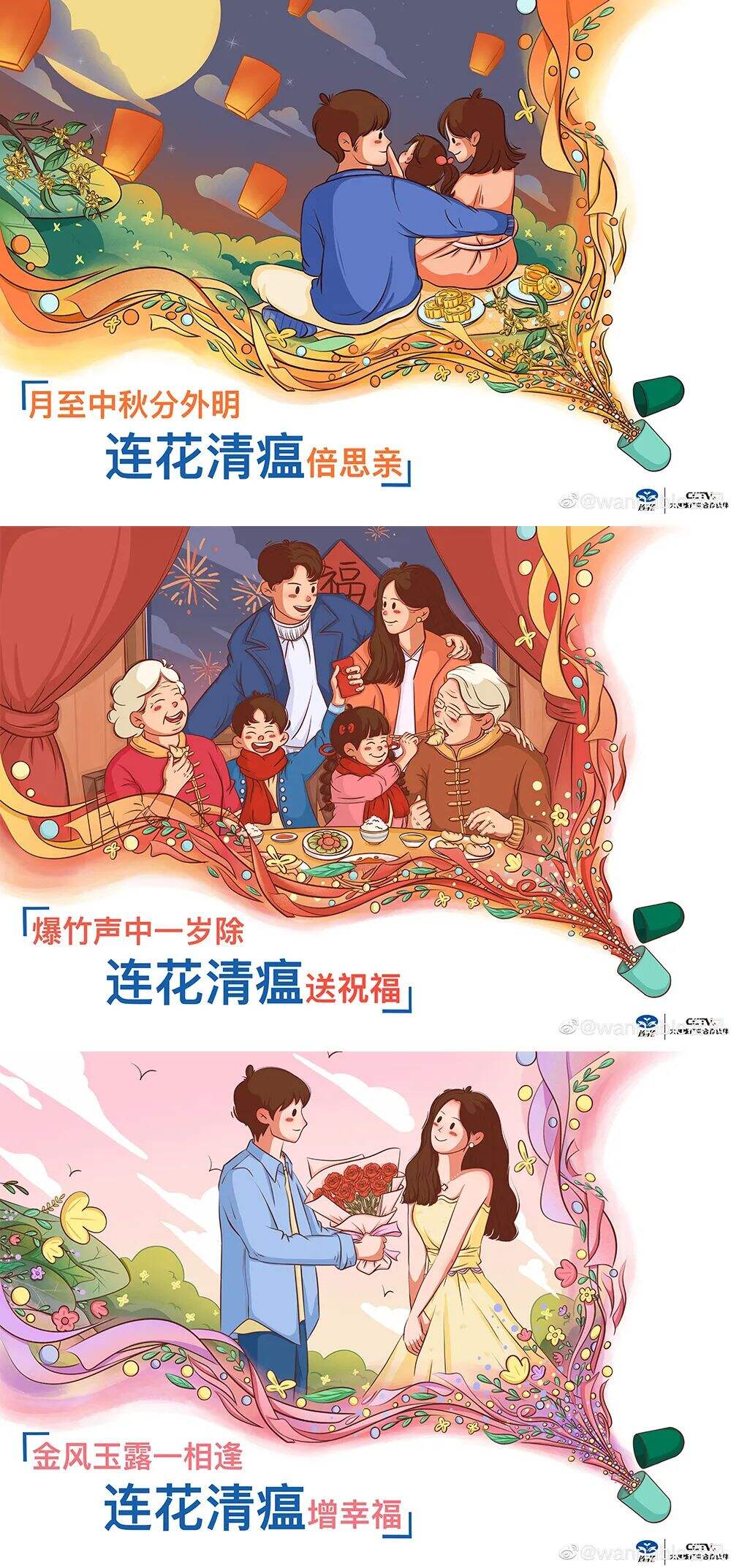 广告人干货库 太有才了!「连花清瘟」被P出了花?大学生创意作品更是脑洞大开-广告人干货库