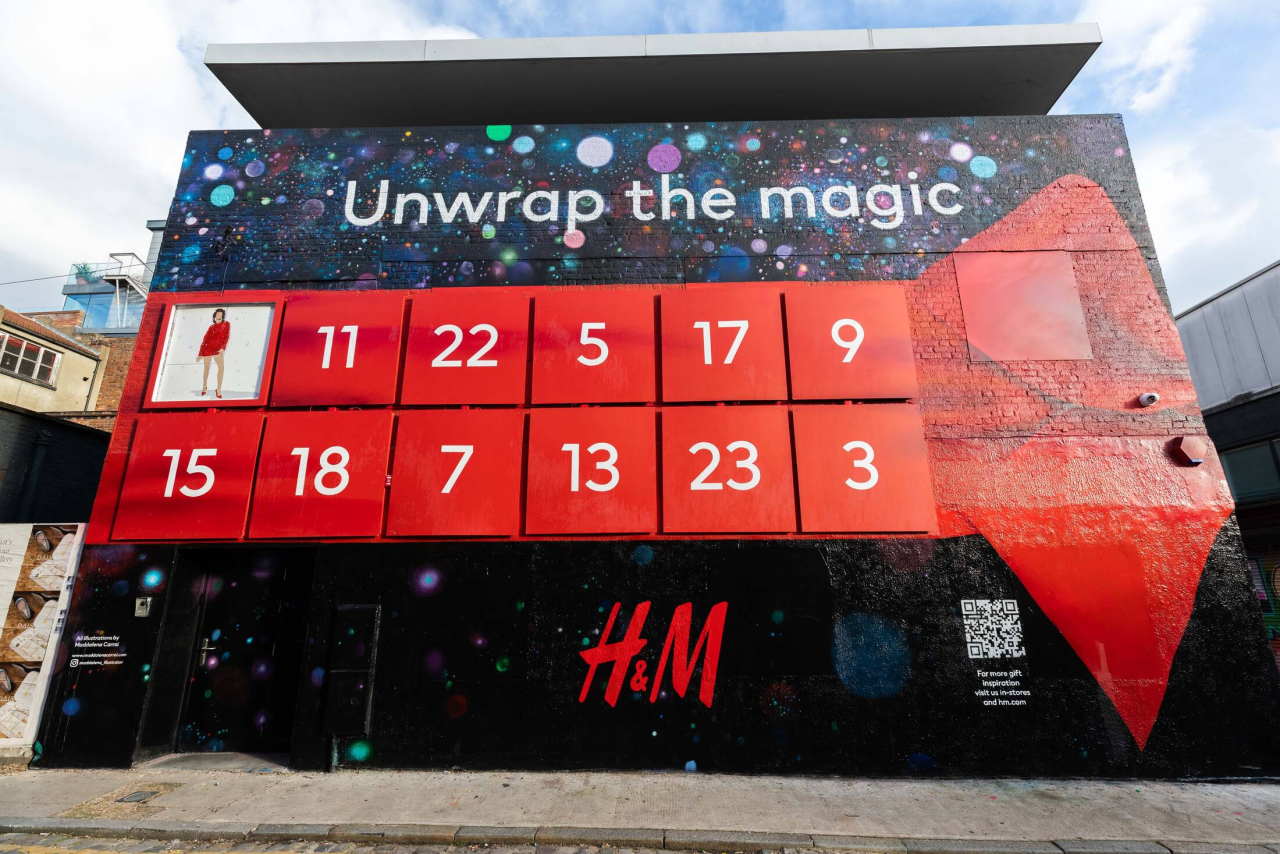 H&M巨型圣诞倒计时日历创意一绝-广告人干货库