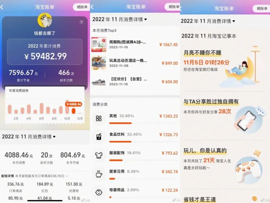 淘宝月度账单上线-广告人干货库