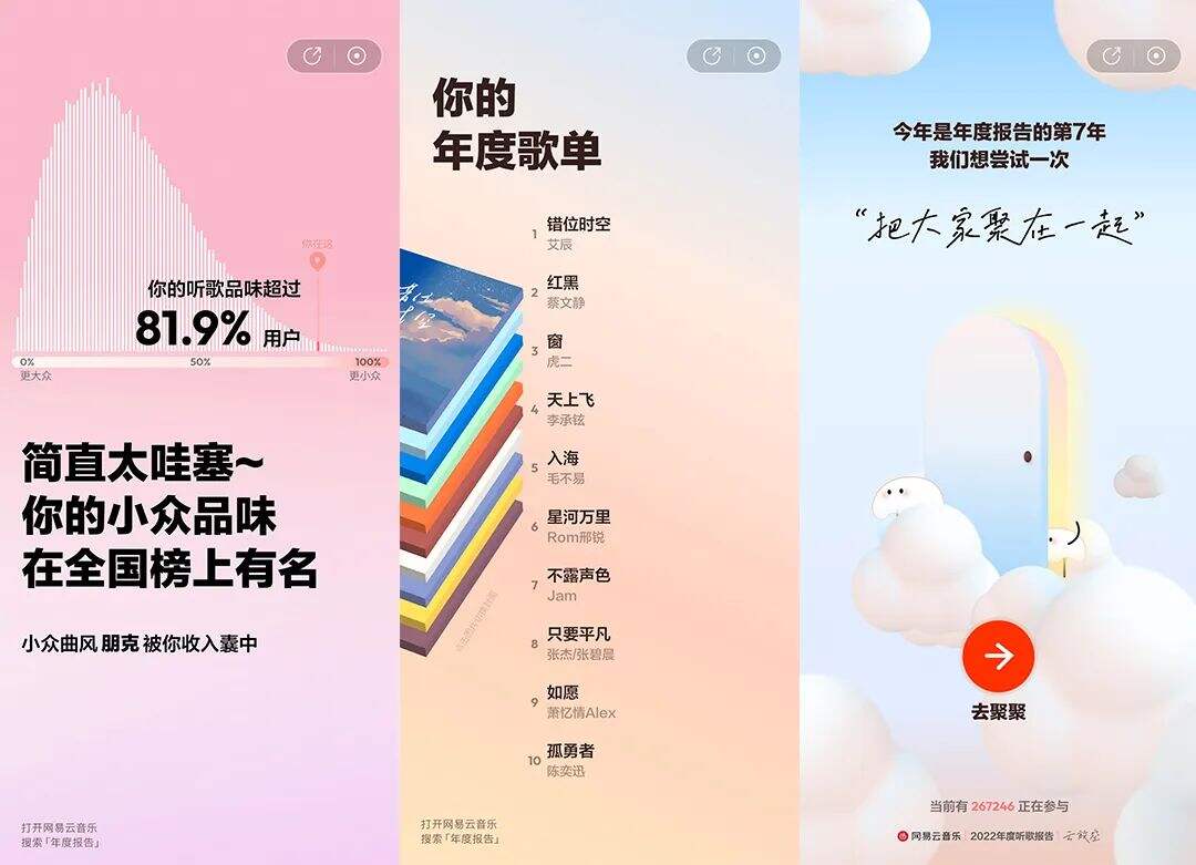 广告人干货库 2022年度报告设计盘点,网易云/QQ音乐/抖音…哪个最戳中你?-广告人干货库