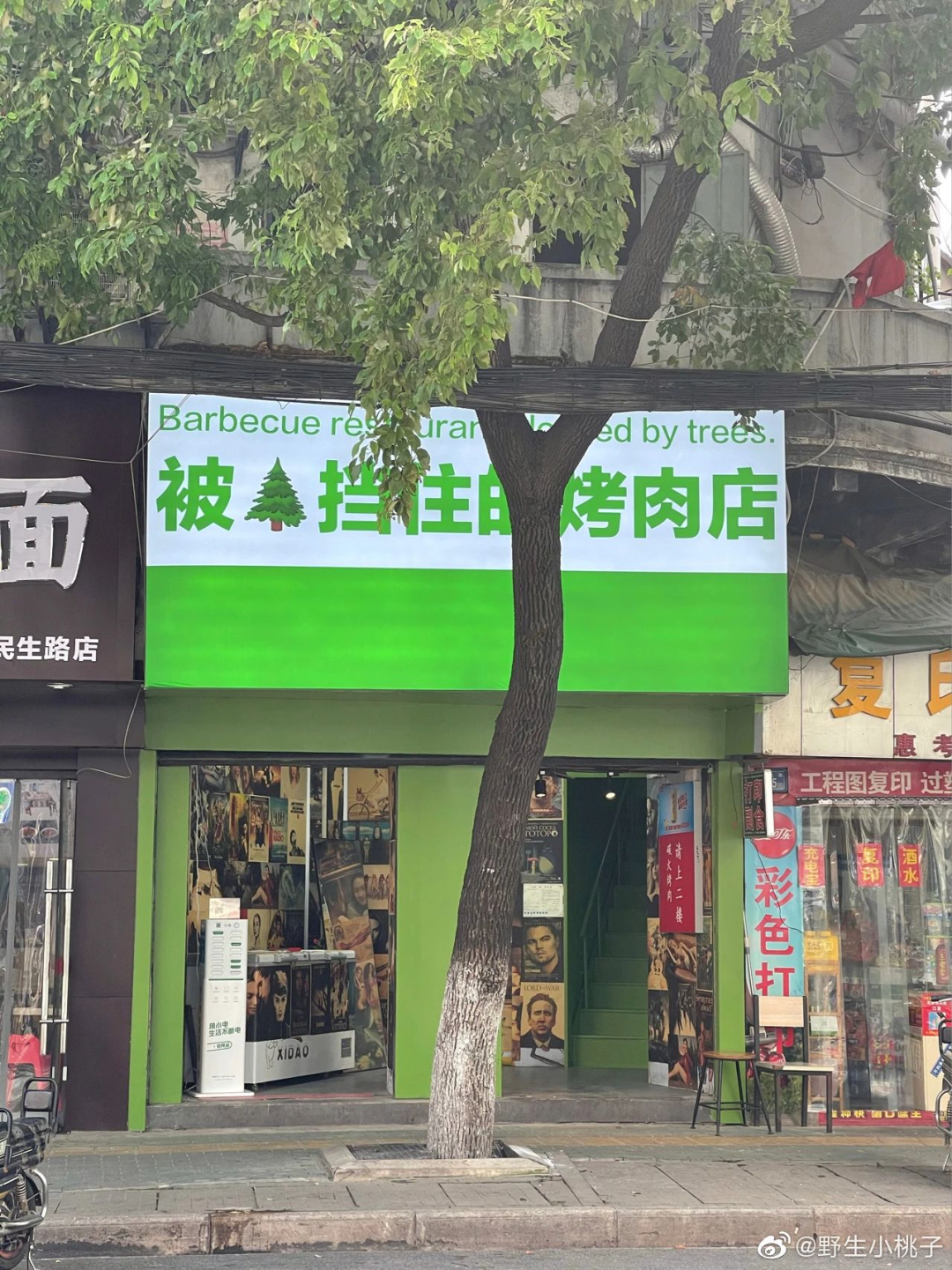 广告人干货库 被树挡住的烤肉店,营销出后续了-广告人干货库
