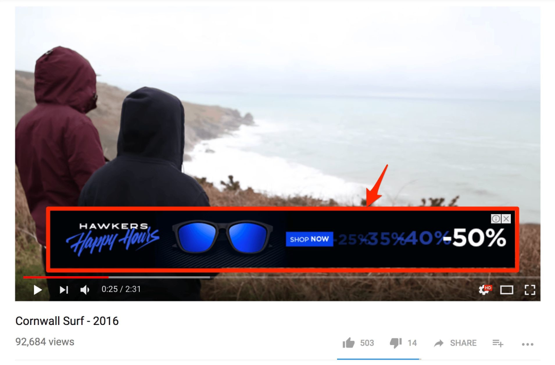 Youtube 4 月 6 日起将停止投放重叠式广告-广告人干货库