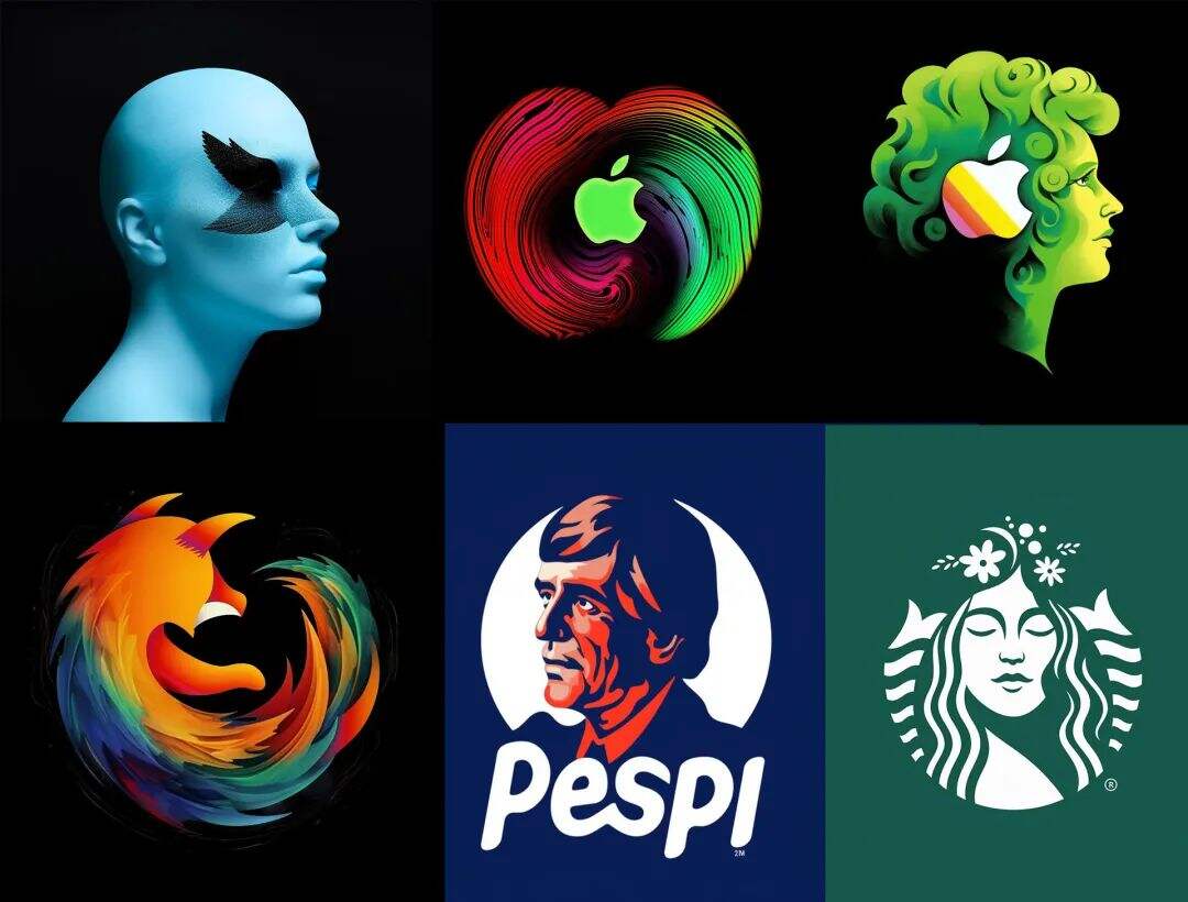广告人干货库 AI重塑知名品牌LOGO,星巴克又赢了!-广告人干货库