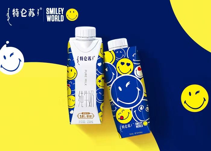 特仑苏 x SmileyWorld推出限定包装-广告人干货库