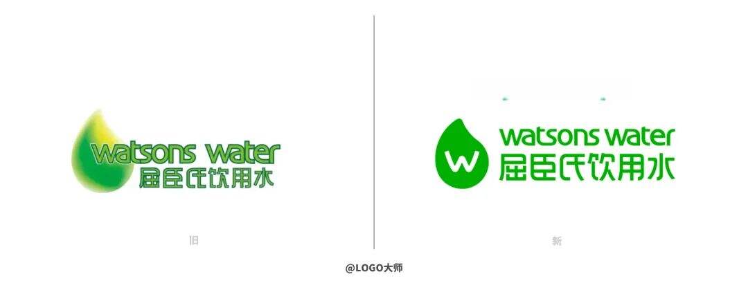 广告人干货库 屈臣氏蒸馏水更新LOGO设计,看起来更“绿”了!-广告人干货库