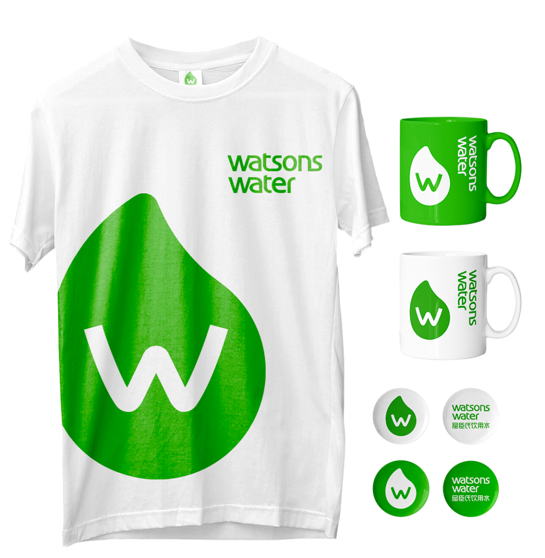 广告人干货库 屈臣氏蒸馏水更新LOGO设计,看起来更“绿”了!-广告人干货库