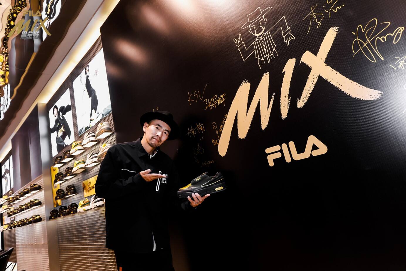 广告人干货库 FILA X 时趣:FILA MIX 黑金鞋发售,欢迎来到Popping World-广告人干货库