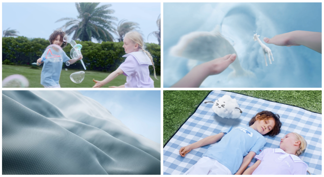 广告人干货库 FILA KIDS舒爽棉:用小云朵,给孩子造一场夏日美梦-广告人干货库