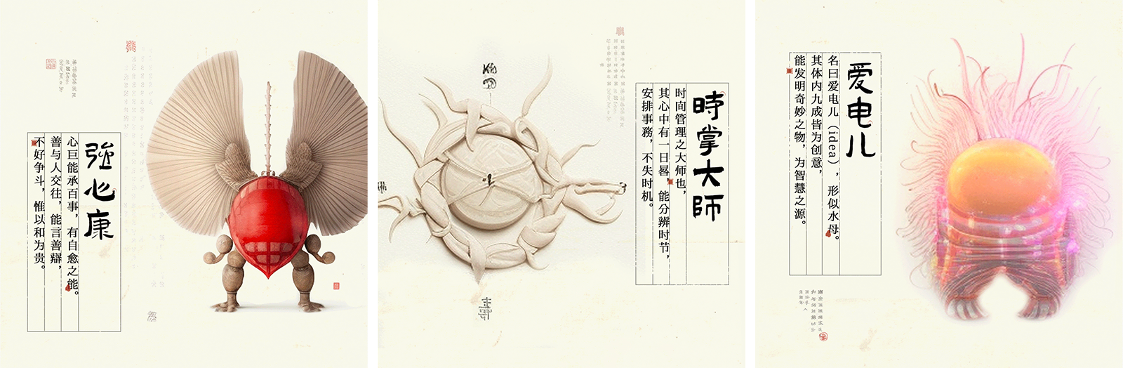 广告人干货库 LxU以乘招聘插画,和AI一起创作珍奇怪物-广告人干货库