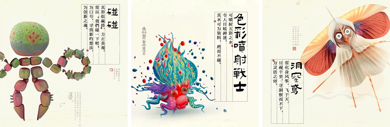 广告人干货库 LxU以乘招聘插画,和AI一起创作珍奇怪物-广告人干货库
