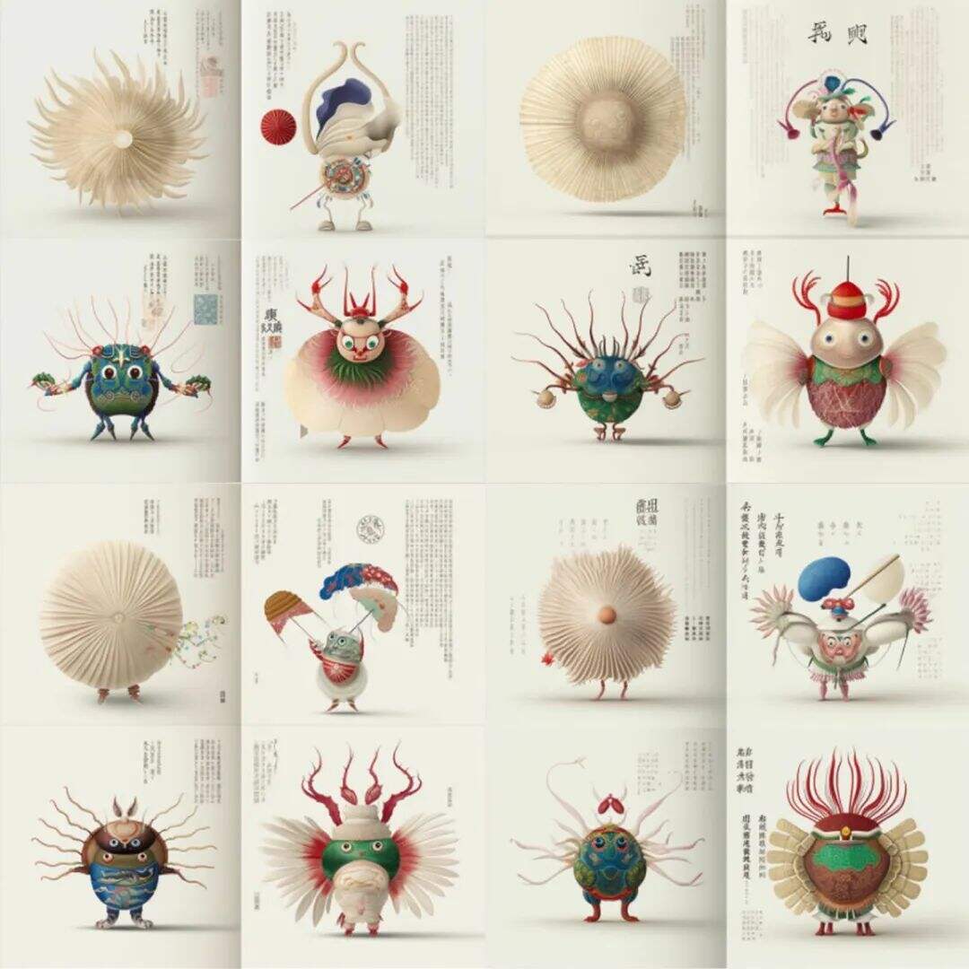 广告人干货库 LxU以乘招聘插画,和AI一起创作珍奇怪物-广告人干货库