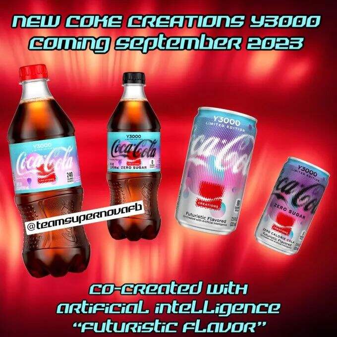 广告人干货库 可口可乐“Y3000”新品包装,和AI共创?-广告人干货库