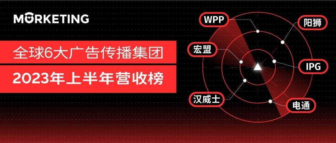 广告人干货库 全球6大广告传播集团营收榜(2023年H1)-广告人干货库
